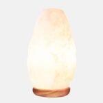 Himalayan Glow White Salt Crystal Lamp,Natural Salt Night Light,Hand Crafted with Neem Wooden Base,Salt Lamp Bulb,(ETL Certified) Dimmer Switch | 5-7 LBS thumbnail
