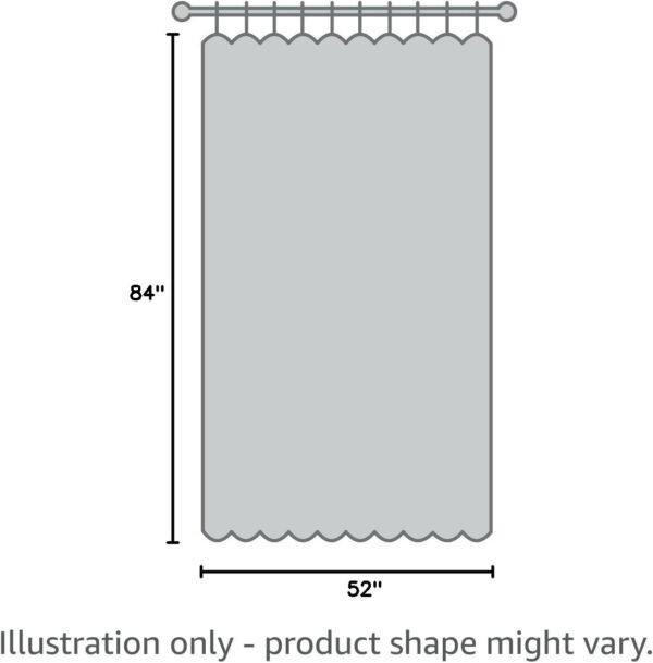Sheer White Curtains 84 Inches Long Window White Sheer Curtain 2 Panels Sheer Curtains - Image 2