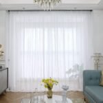 Sheer White Curtains 84 Inches Long Window White Sheer Curtain 2 Panels Sheer Curtains thumbnail