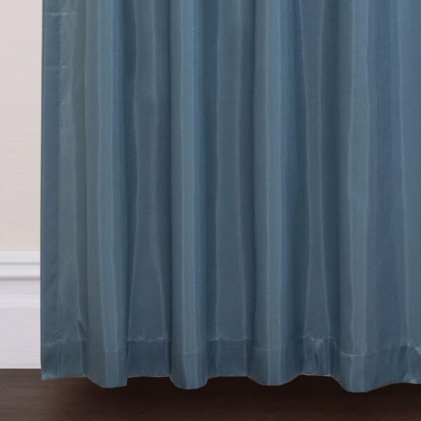 Lush Decor Curtain Flower Drop Window Panel (Single), 42" W x 84" L, Blue - Image 3
