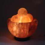 UMAID Natural Himalayan Rock Sea Salt Lamp Bowl With 6 Heated Salt Massage balls thumbnail