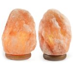 Crystal Allies Gallery CA SLS-S-2pc Natural Himalayan Salt Lamp with Dimmable Switch and 6′ UL-Listed Cord (2 Pack) thumbnail
