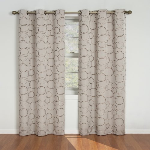 Eclipse Meridian Blackout Window Curtain Panel, 42 by 63-Inch, Linen Feature Image
