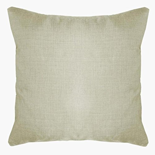 Flowers Linen Square Body Pillowcases,Highpot Various Beautiful Flowers Square Throw Flax Pillow Case Decorative Cushion Pillow Cover (C) Image