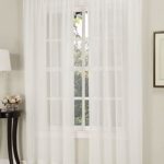 Gorgeous Home DIFFERENT COLORS 2 PANELS 55″ WIDE X 84″ (FOR EACH PANEL) SOILD WINDOW ROD POCKET SHEER PANELS SEE THROUGH CURTAINS (WHITE) thumbnail