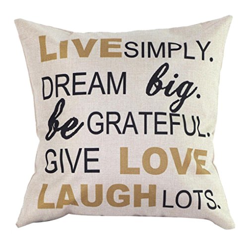 Iuhan® Fashion Vintage Cotton Linen Blended Cushion Cover Throw Pillow Case Feature Image