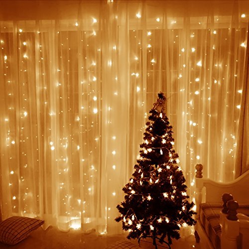 Leaf LED String Curtain Lights – 9.8 Feet – Warm White Image