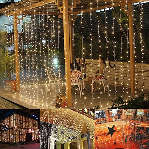 Leaf LED String Curtain Lights – 9.8 Feet – Warm White Image