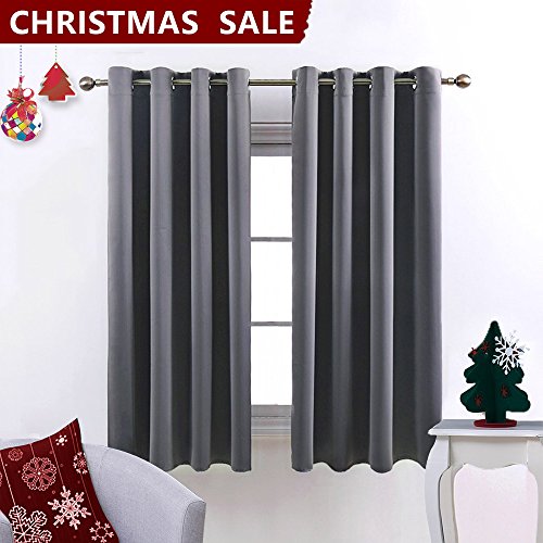 Nicetown Blackout Curtains for Bedroom /Living Room (2 Panels, W52 x