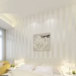 QIHANG European Modern Minimalist Country Luxury Stripe Wallpaper Roll for Living Room Bedroom Tv Backdrop Wall Cream&white Color thumbnail