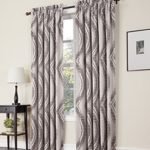 Sun Zero Jeff Energy Efficient Rod Pocket Curtain Panel, 54 x 63 Inch, Natural thumbnail