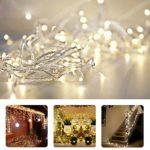 TopYart 10M/33ft Warm White LED String Lights 100 LEDs Indoor Decorative Lights for Wedding Xmas Party – Control up to 8 Sparking Modes thumbnail
