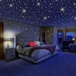 A Set Kids Bedroom Fluorescent Glow In The Dark Stars Wall Stickers thumbnail