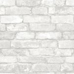 Grey and White Brick Peel And Stick Wallpaper thumbnail