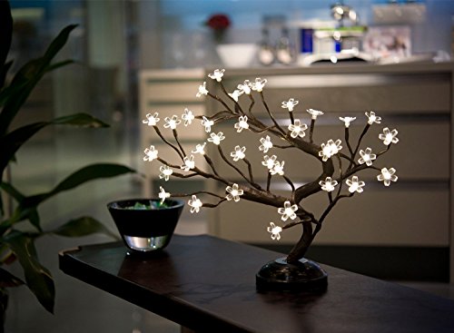 Lightshare16Inch 36LED Cherry Blossom Bonsai Light for Home Decor Feature Image