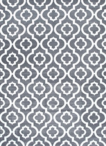 Gray Moroccan Trellis 2’0x3’4 Area Rug Carpet Large New Image