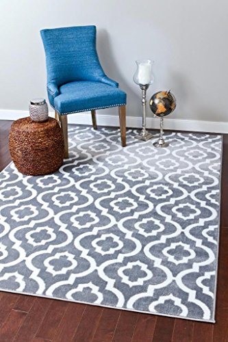 Gray Moroccan Trellis 2’0x3’4 Area Rug Carpet Large New Feature Image