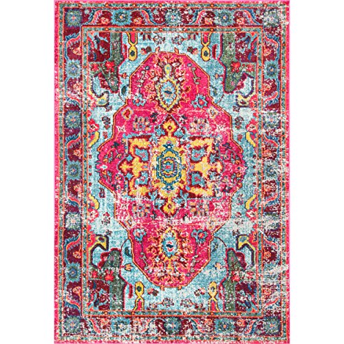 Oriental Vintage Distressed Abstract Multi Runner Area Rugs, 2 Feet 6 Inches By 8 Feet (2′ 6″ x 8′) Image