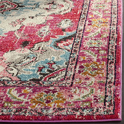 Safavieh Monaco Collection MNC243D Pink and Multi Area Rug, 8′ x 10′ Image