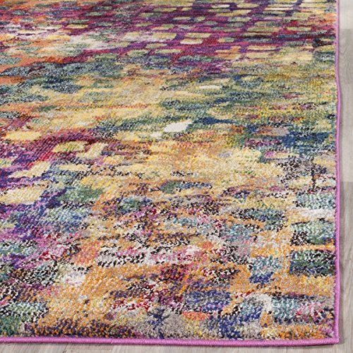 Safavieh Monaco Watercolor Vintage Pink/ Multi Rug (9′ x 12′) Machine-Made Image