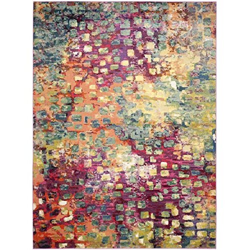 Safavieh Monaco Watercolor Vintage Pink/ Multi Rug (12' x 18') Machine-Made
