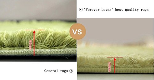 Ultra Soft 4.5 Cm Thick Indoor Morden Area Rugs Pads, New Arrival Fashion Color [Bedroom] [Livingroom] [Sitting-room] [Rugs] [Blanket] [Footcloth] for Home Decorate. Size: 4 Feet X 5 Feet (Gray) Image