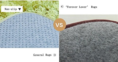 Ultra Soft 4.5 Cm Thick Indoor Morden Area Rugs Pads, New Arrival Fashion Color [Bedroom] [Livingroom] [Sitting-room] [Rugs] [Blanket] [Footcloth] for Home Decorate. Size: 4 Feet X 5 Feet (Gray) Image