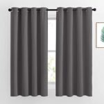 Blackout Curtains 2 Panels – 63 Inch Luxury Thermal Insulated Solid Grommets Curtain for Bedroom thumbnail