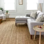 Handwoven Jute Area Rug – 6×9 Feet Natural Yarn thumbnail