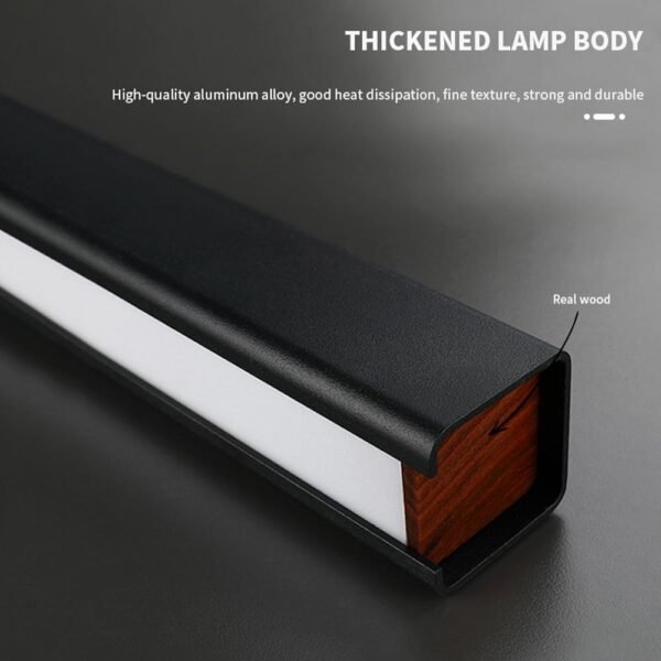 Minimalist Linear Pendant Light – 57” Dimmable LED Chandelier - Image 5
