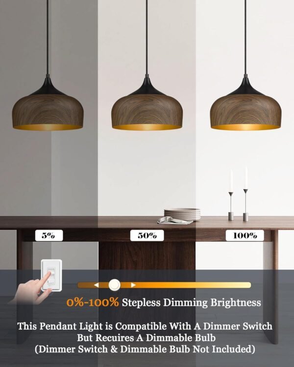 Scandinavian Pendant Light – ELYONA Modern Dome Light - Image 6