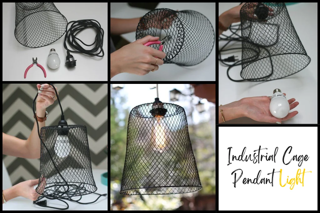 Industrial Cage Pendant Light
